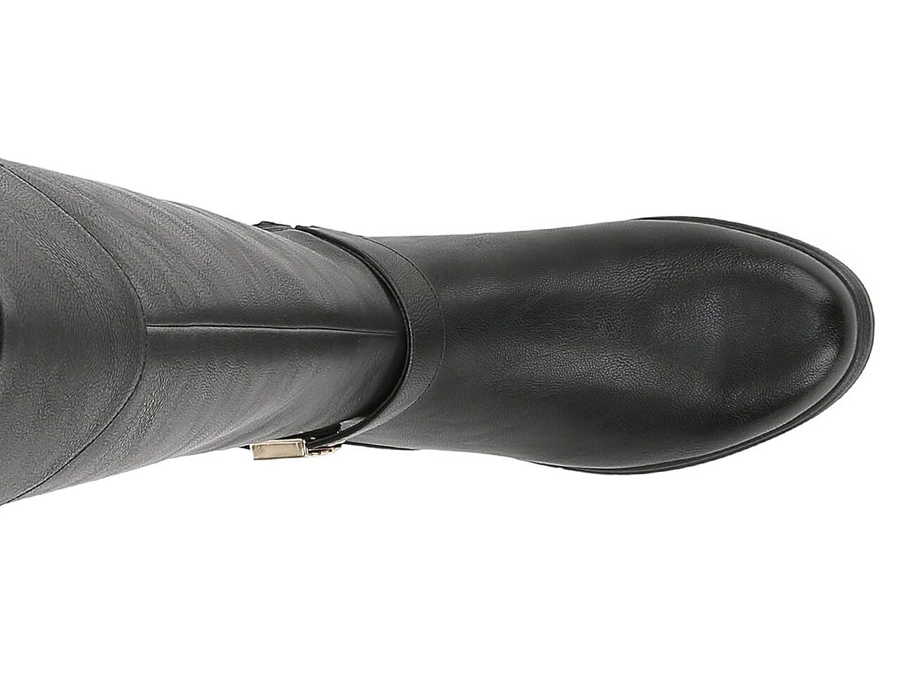 Dr. Scholls Hello Rider Wide Calf Riding Boot in Black Lyst