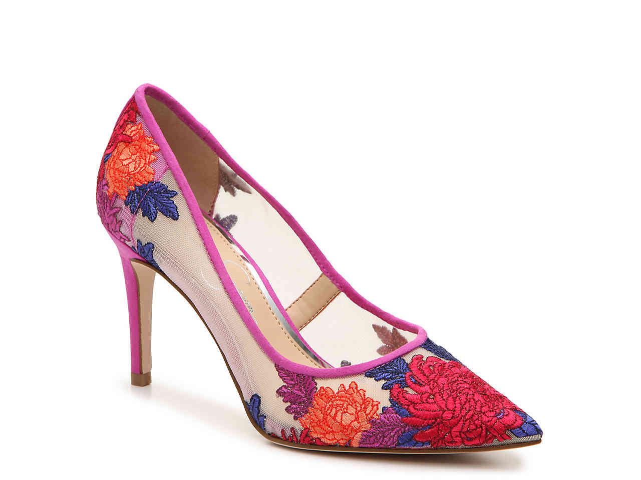 Jessica Simpson Denim Cipinola Pump in Fuchsia/Purple (Purple) - Lyst