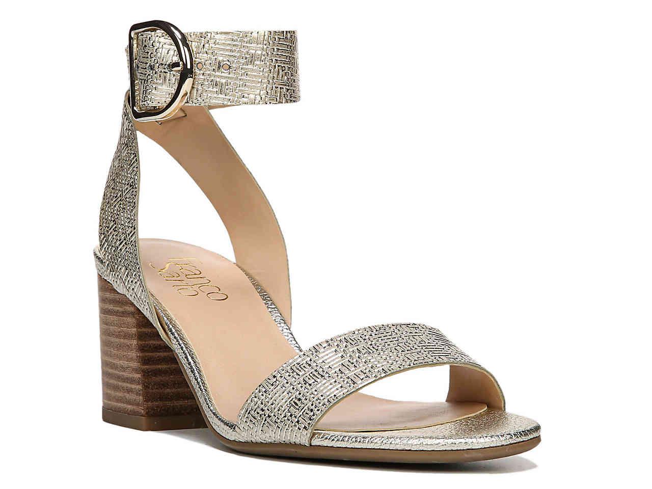 franco sarto metallic sandals