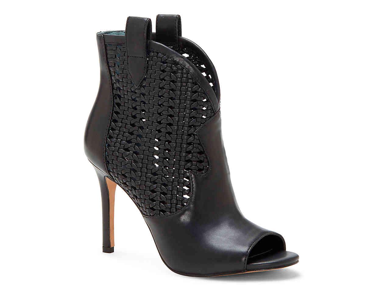 Jessica Simpson Leather Jexell Sandal Bootie in Black Leather (Black ...