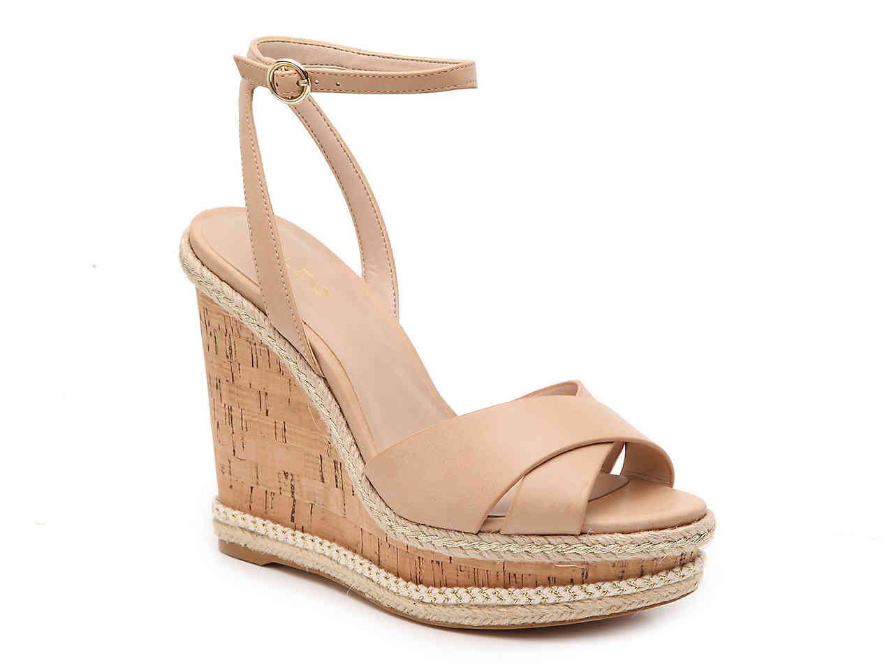 aldo nude wedge