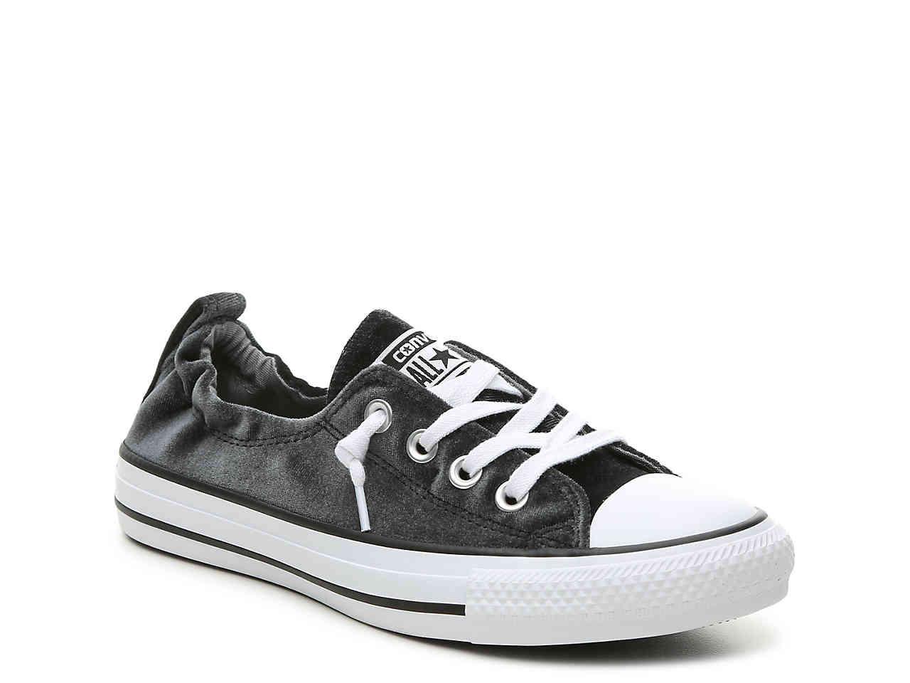 Converse Chuck Taylor All Star Shoreline Velvet Slip-on Sneaker in Black |  Lyst