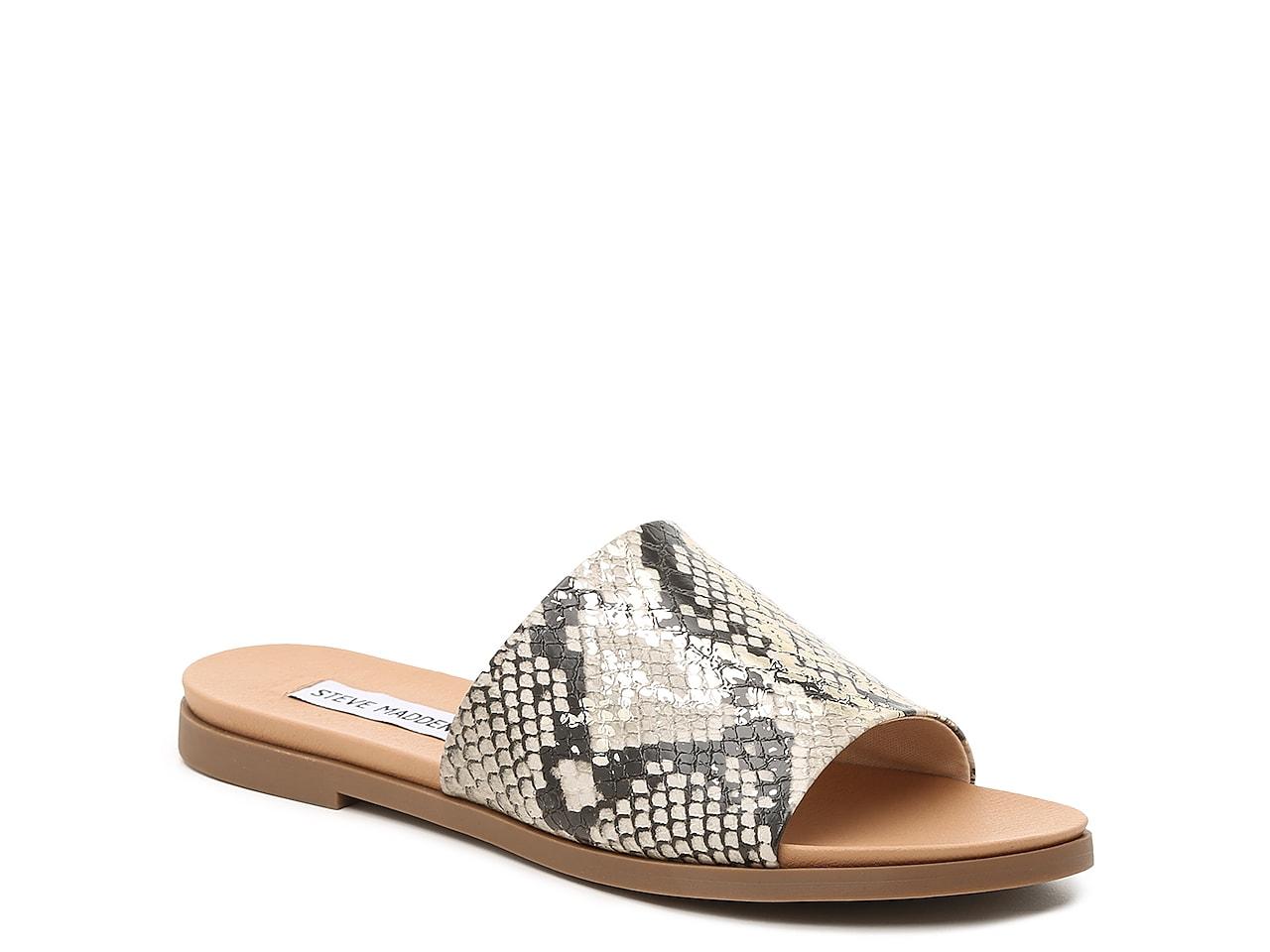 steve madden snakeskin slides
