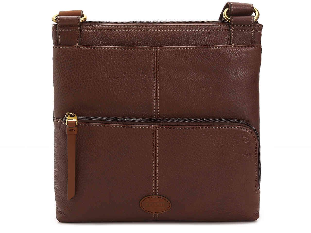 Fossil Leather Crossbody Bag in Brown Lyst