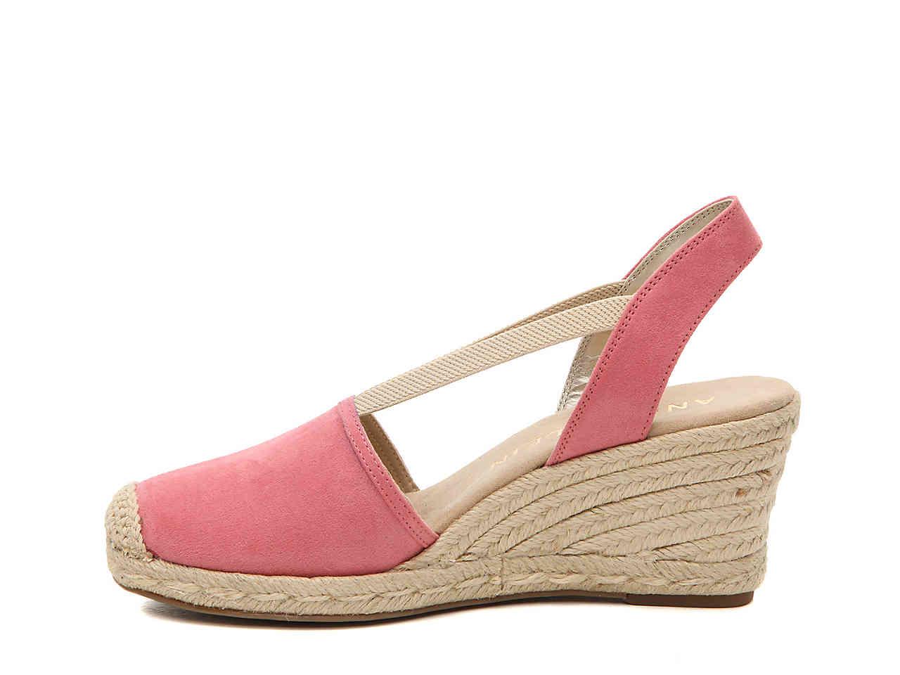 anne klein abril espadrille wedge sandal