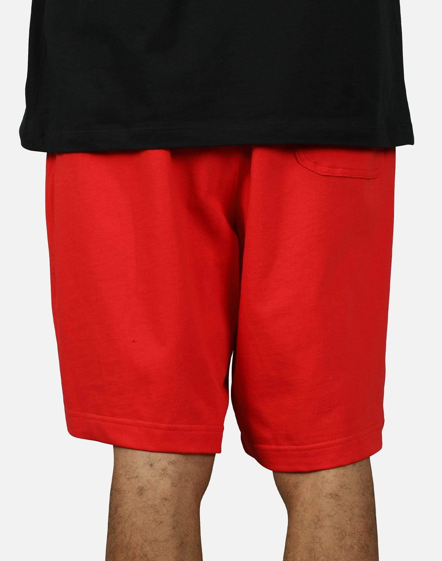 nike shorts fleece red