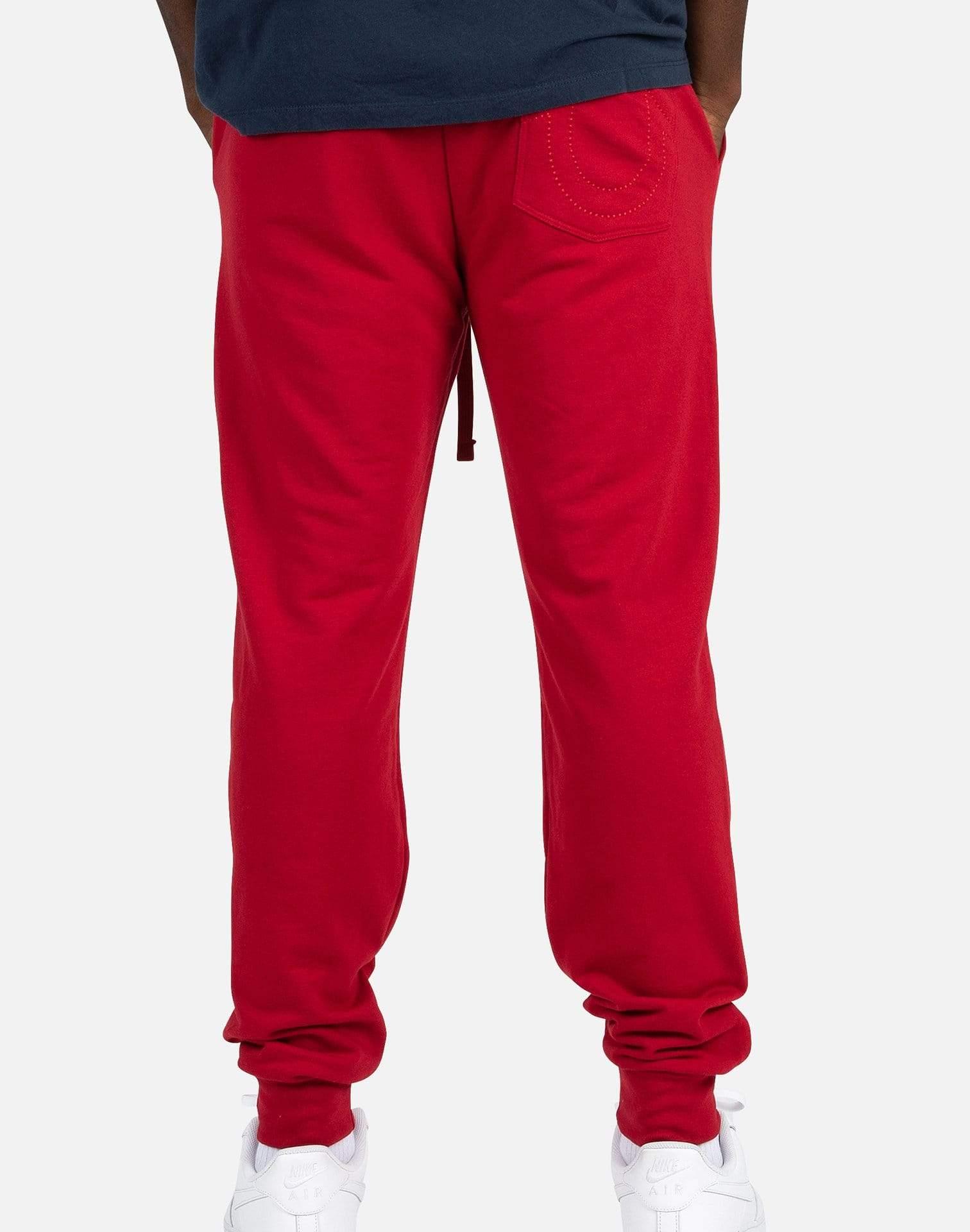 True Religion Cotton Classic Logo JOGGERS in Red for Men - Lyst