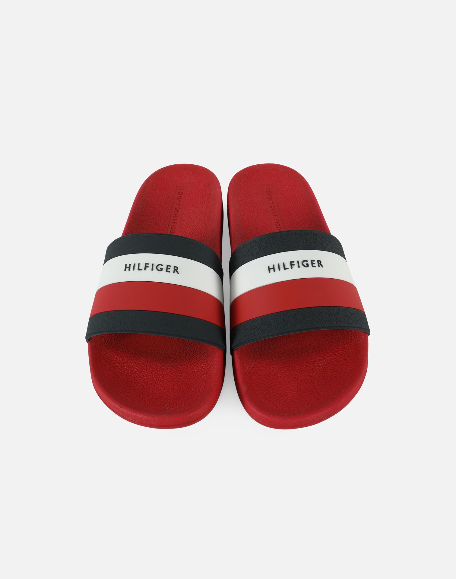 tommy hilfiger earthy slides