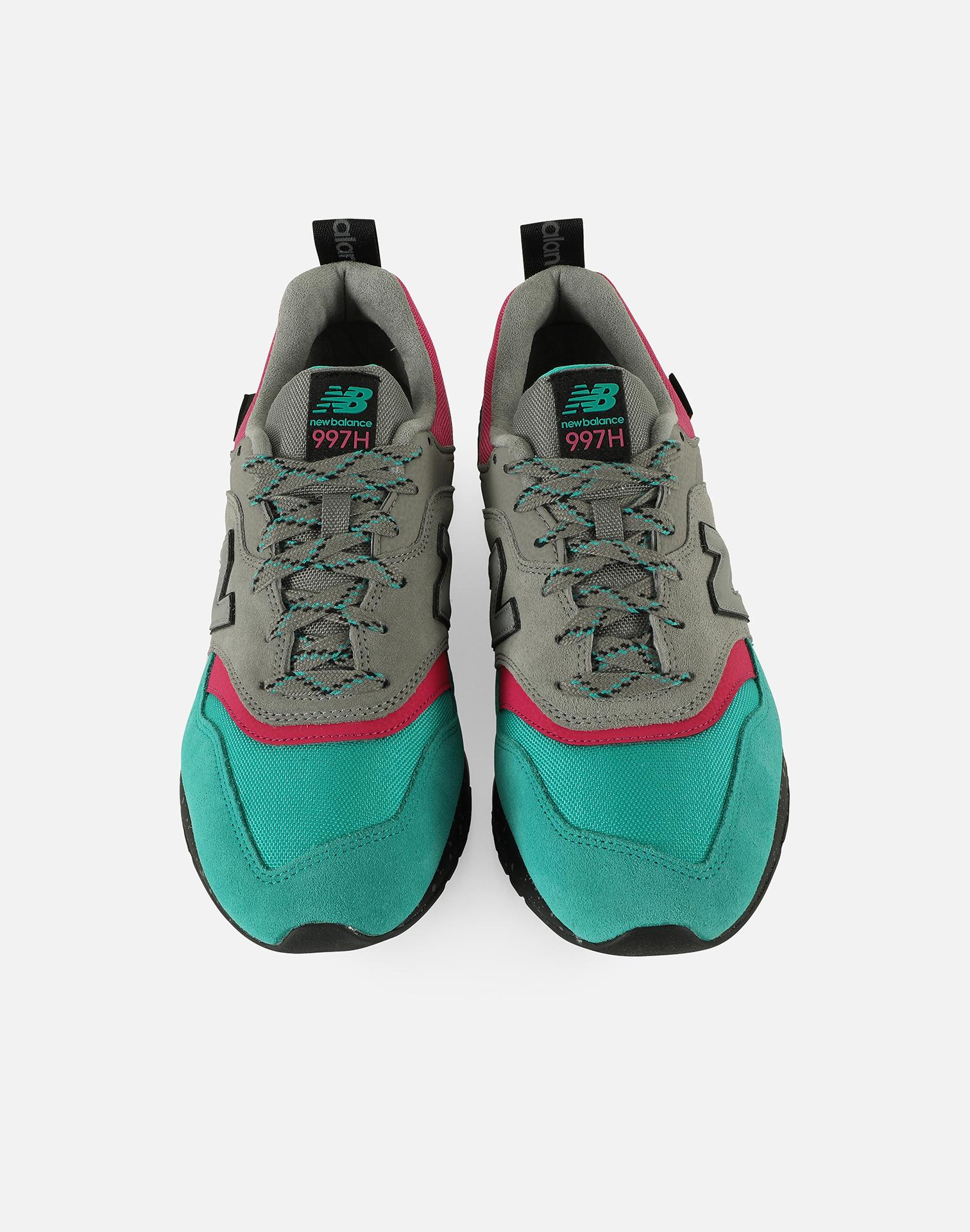 new balance 997h grey teal pink