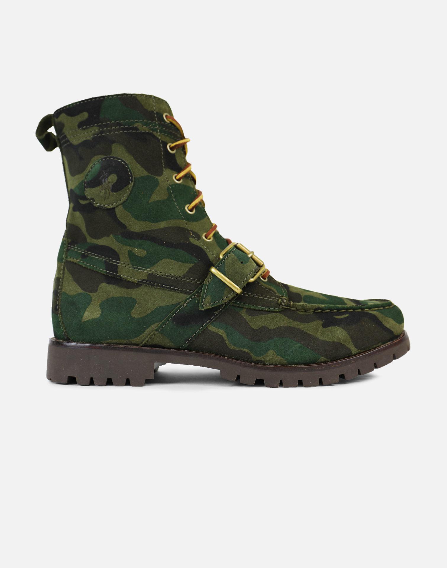 camouflage polo boots