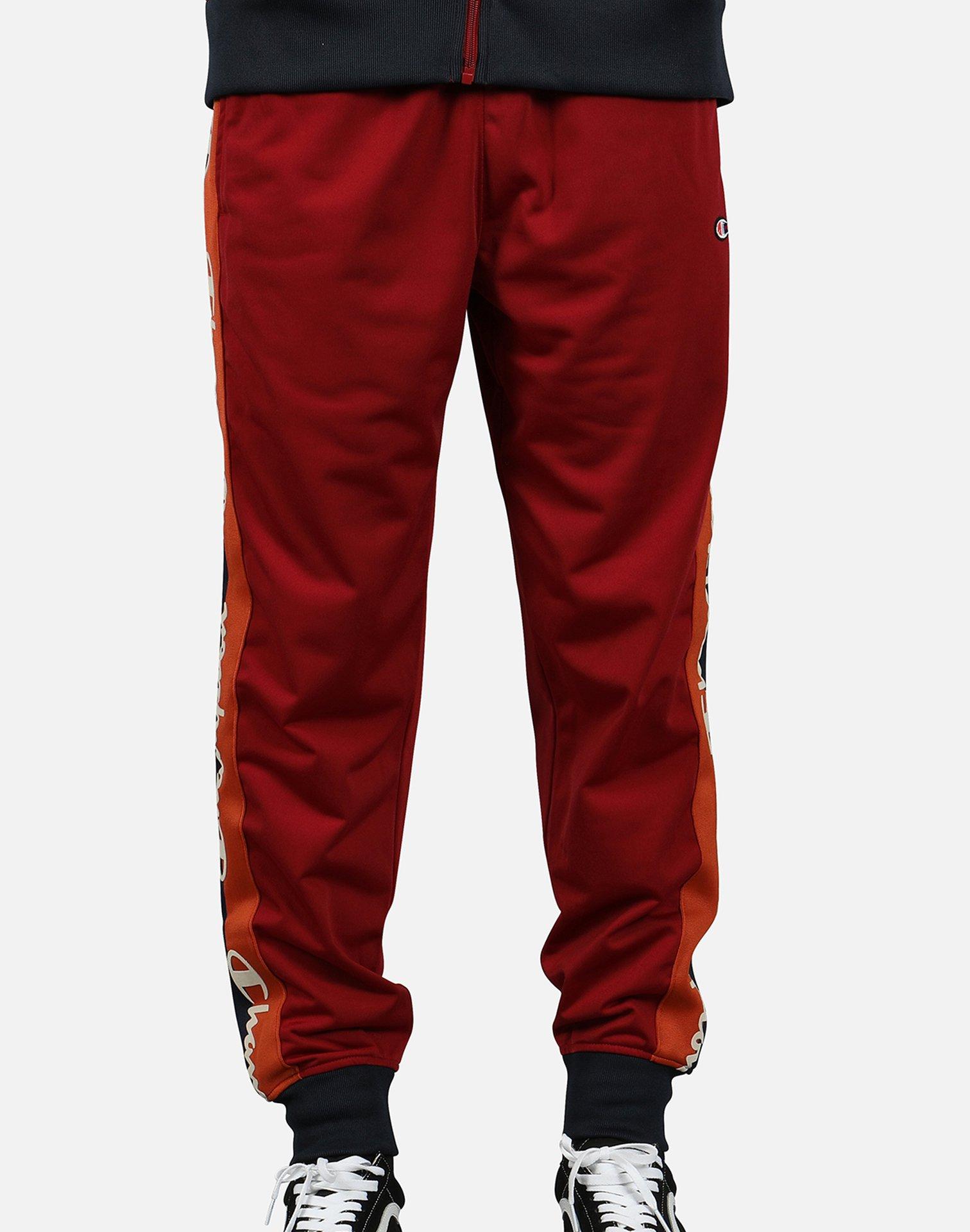 Champion Synthetic Tricot Track Pants in Burgundy (Red) for Men - Lyst