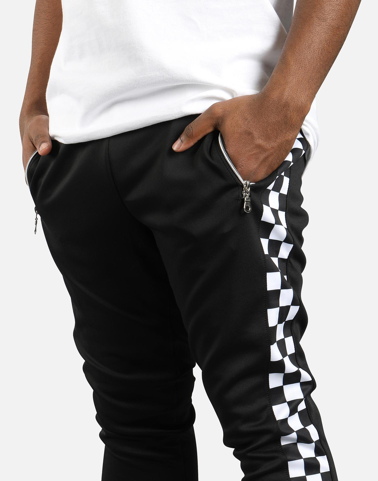Hudson Jeans Checkered Track Pants in Black for Men Lyst