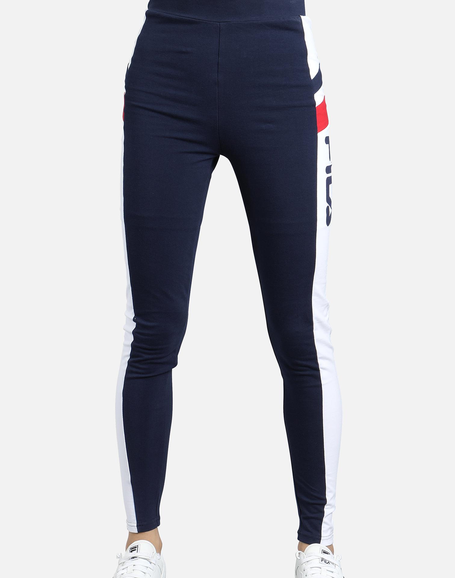 fila greta navy & white leggings