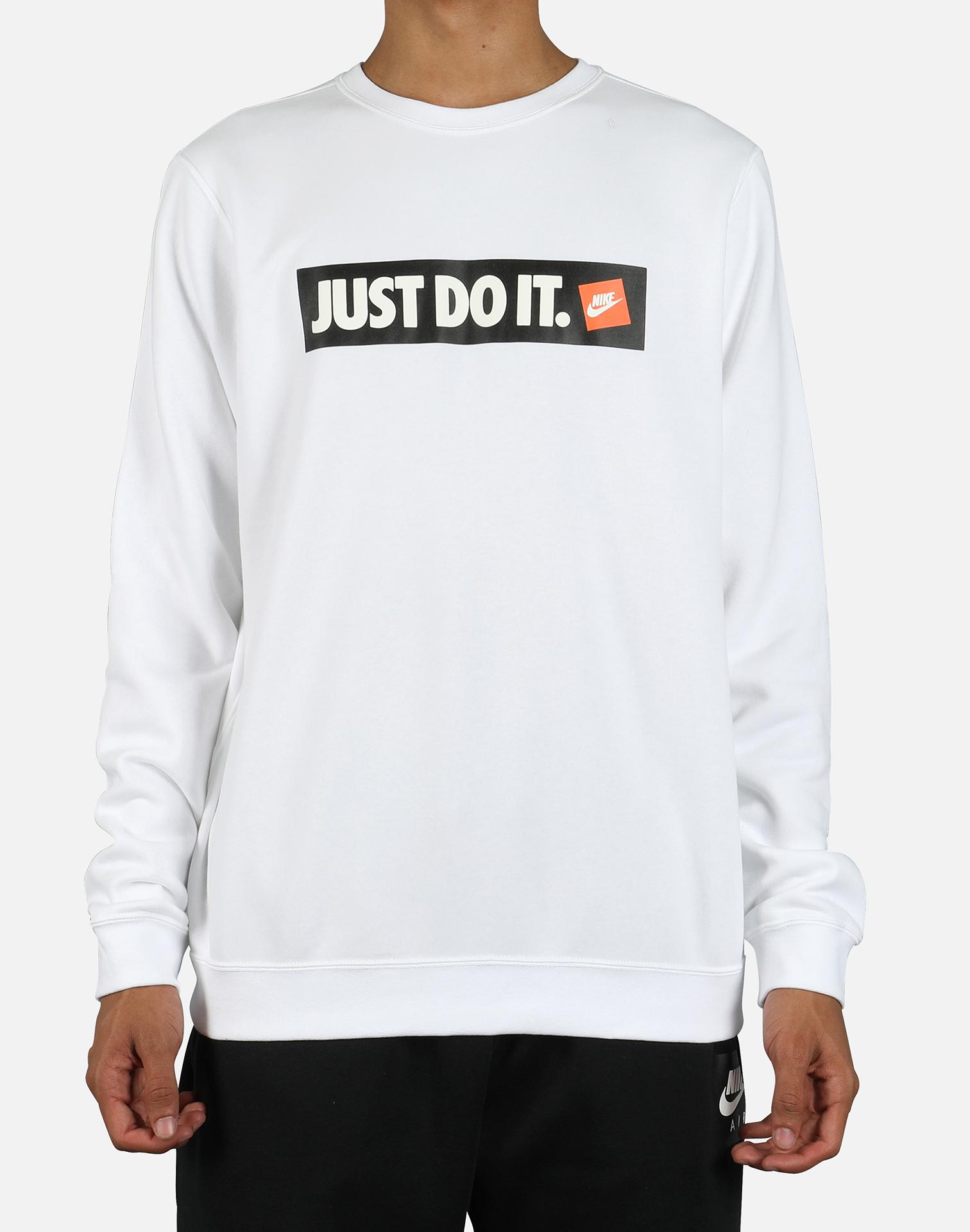 just do it logo sweatshirt