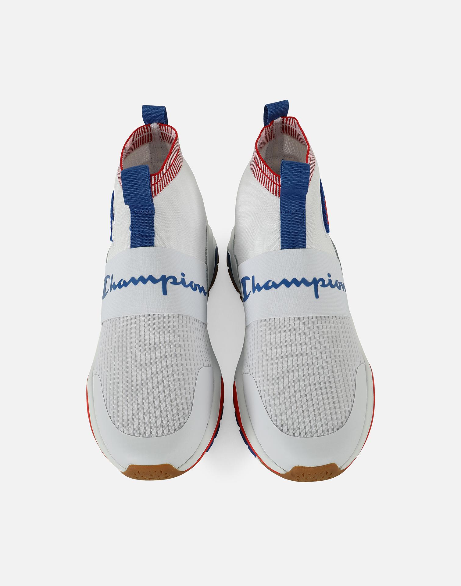 champion rally pro hype lo white & navy shoes