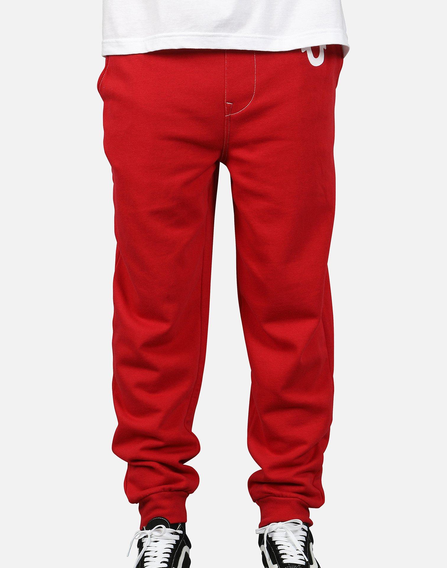 True Religion Classic Logo JOGGER Pants in Red for Men - Lyst