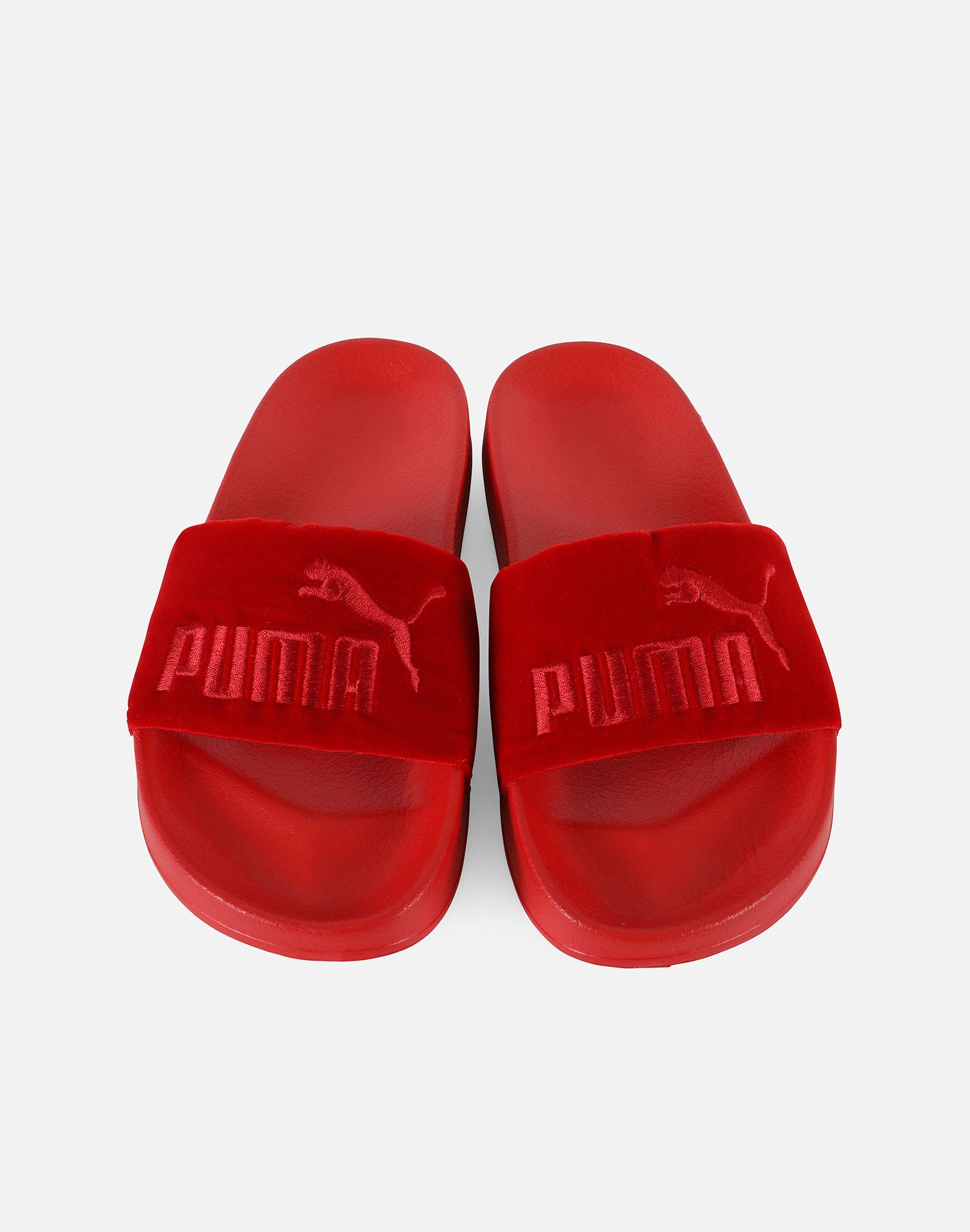 puma red slides