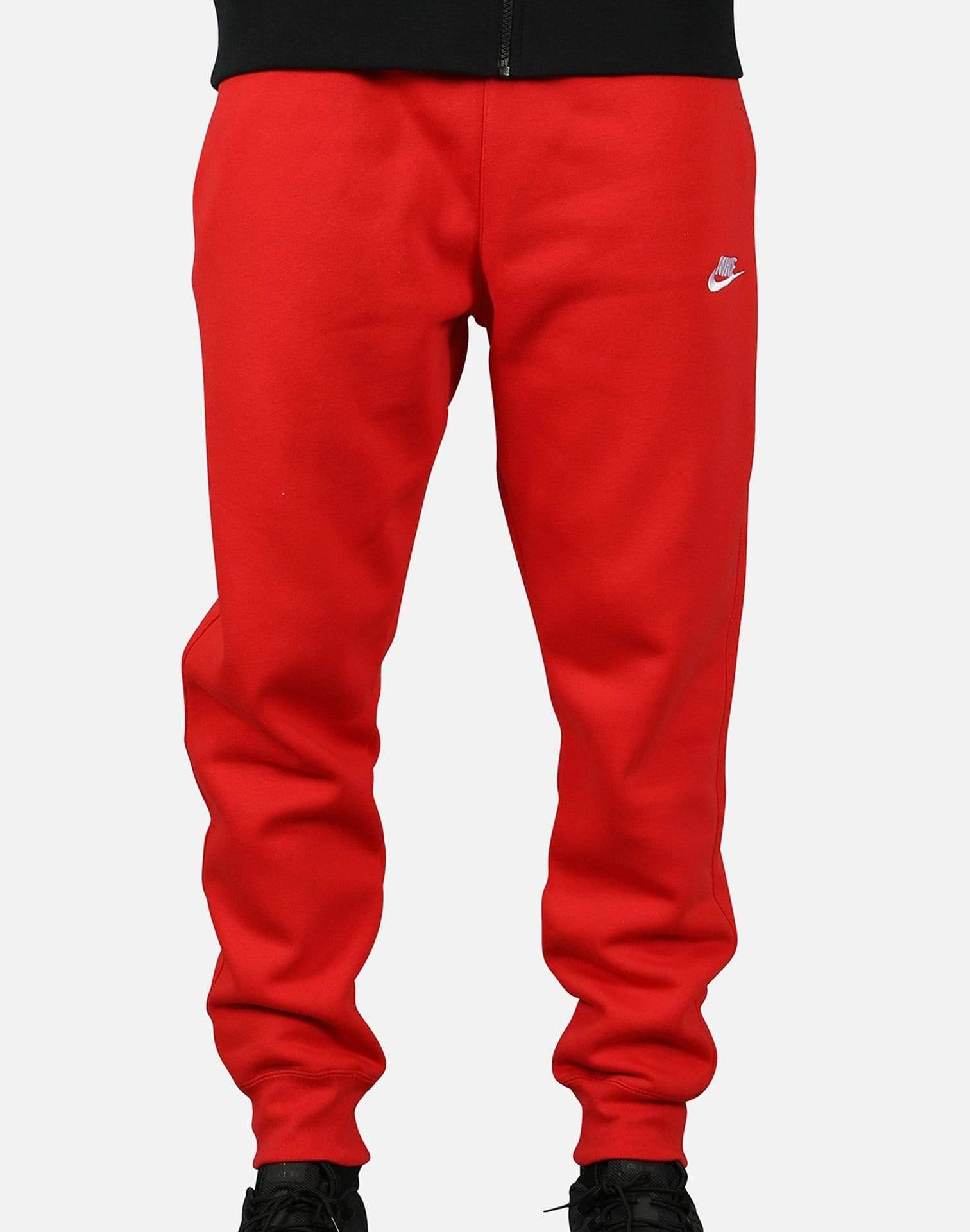 Nike Cotton Nsw Club Jogger Pant in Red/Black (Red) for Men - Save 55% ...