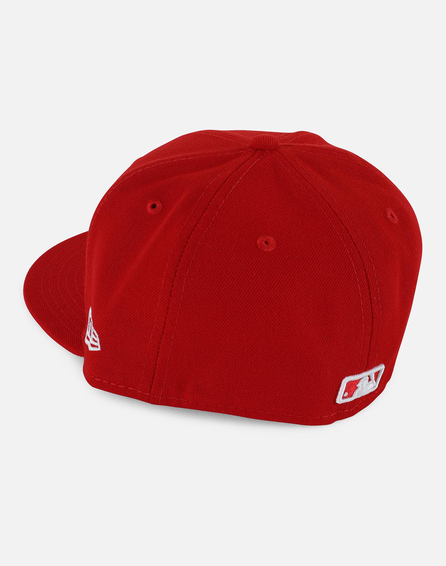 red new york yankees fitted hat