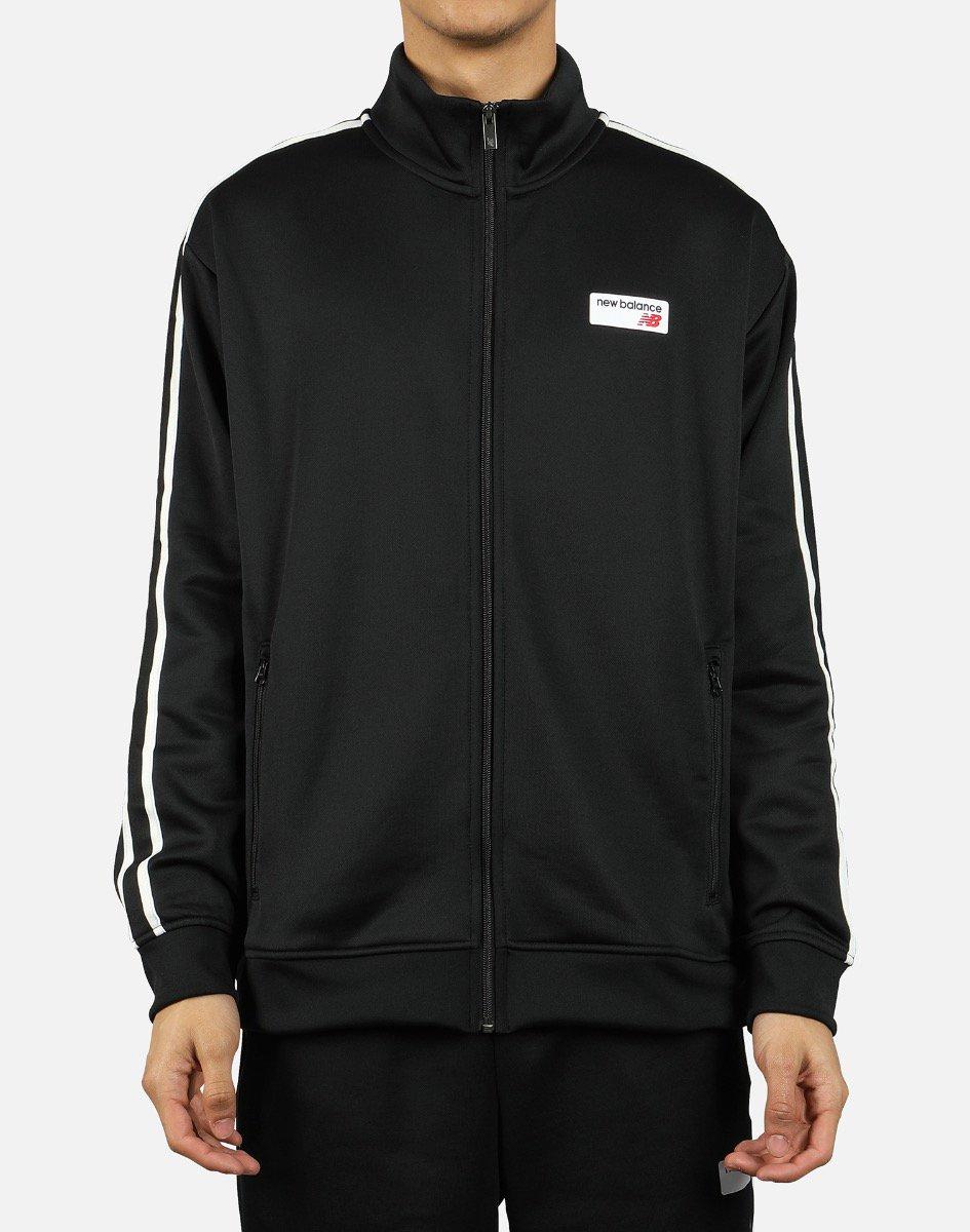 New Balance Cotton Nb Athletics Track Jacket in Black for Men Lyst