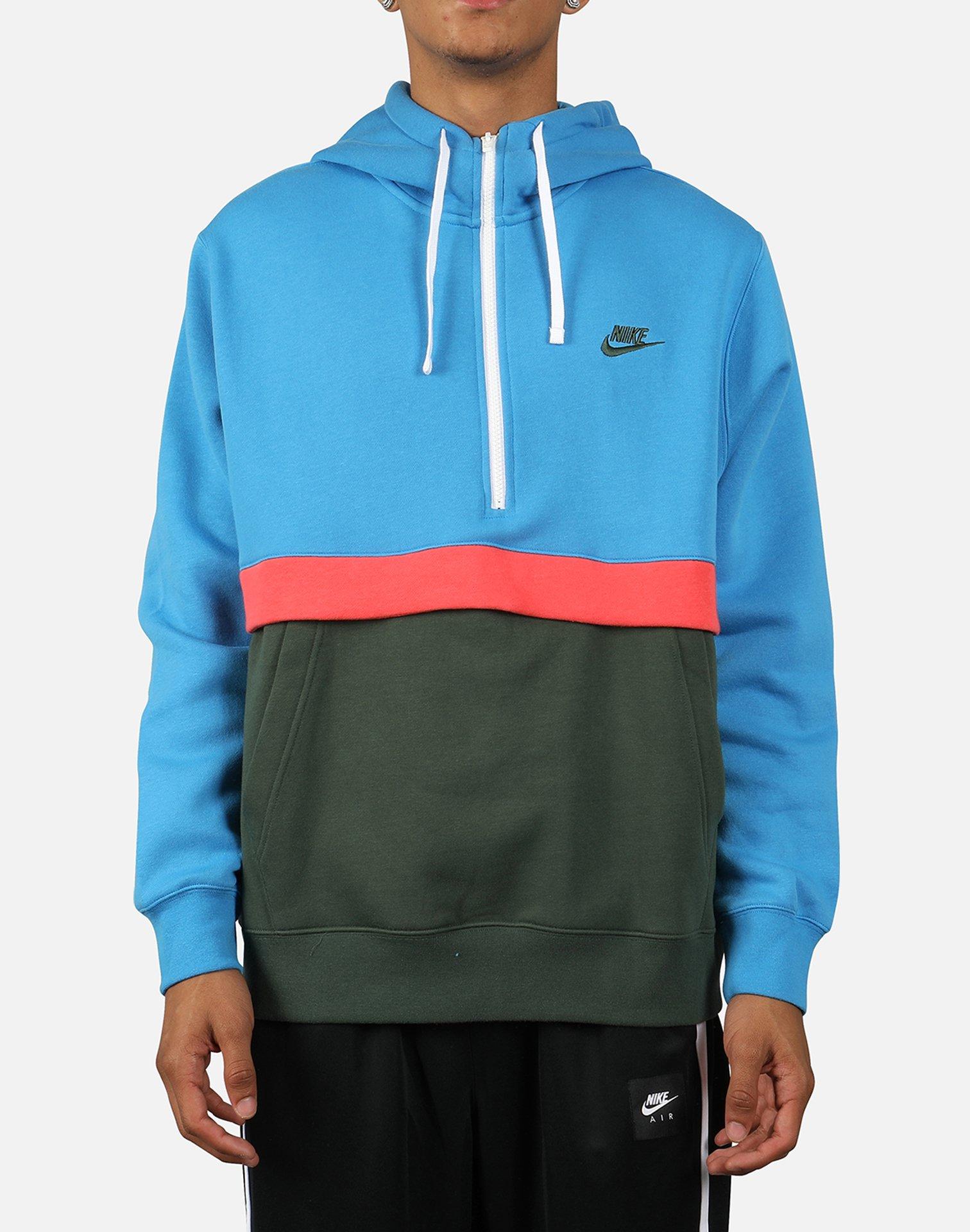 fleece half zip sweatshirt