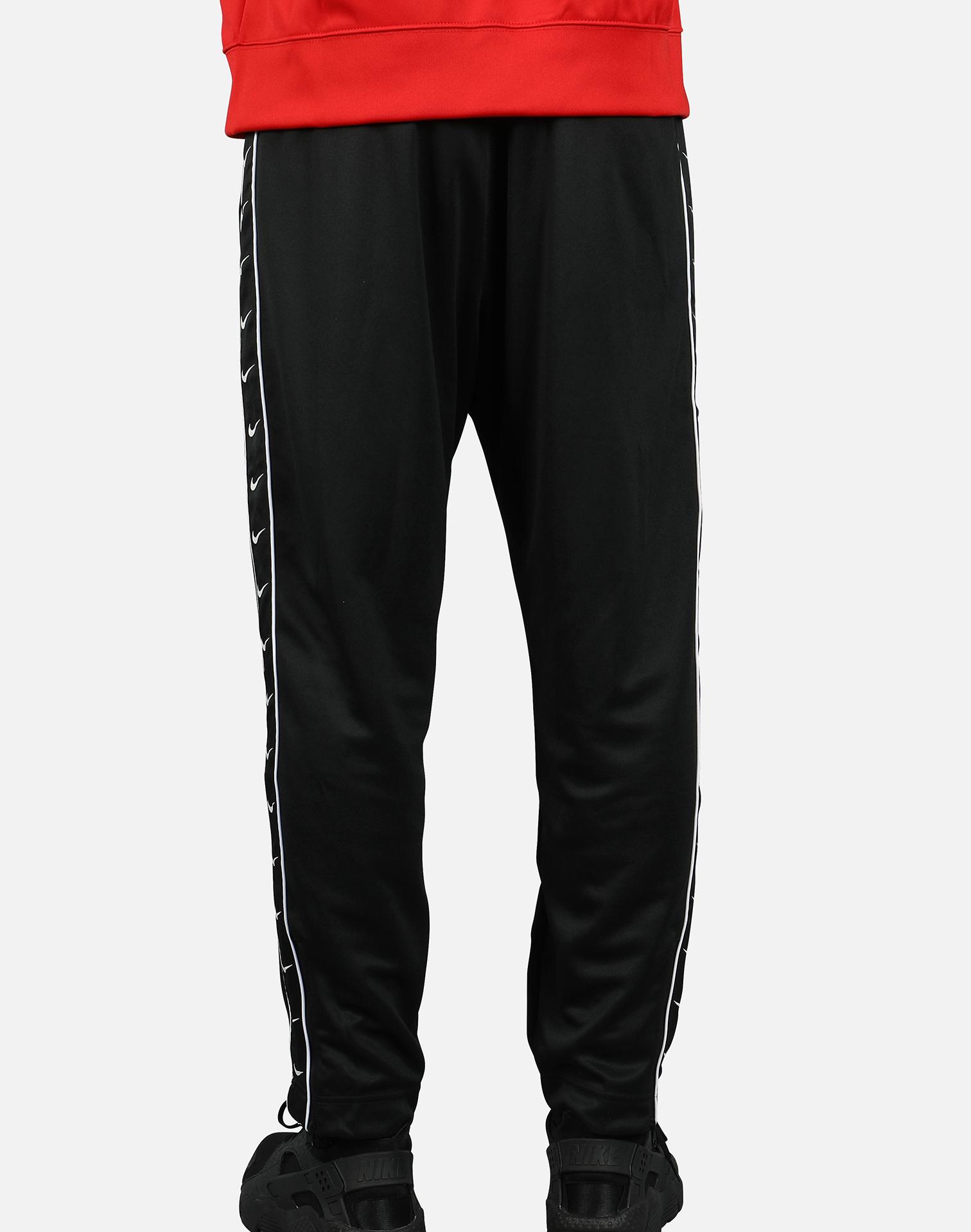 nike polyknit track pants in black