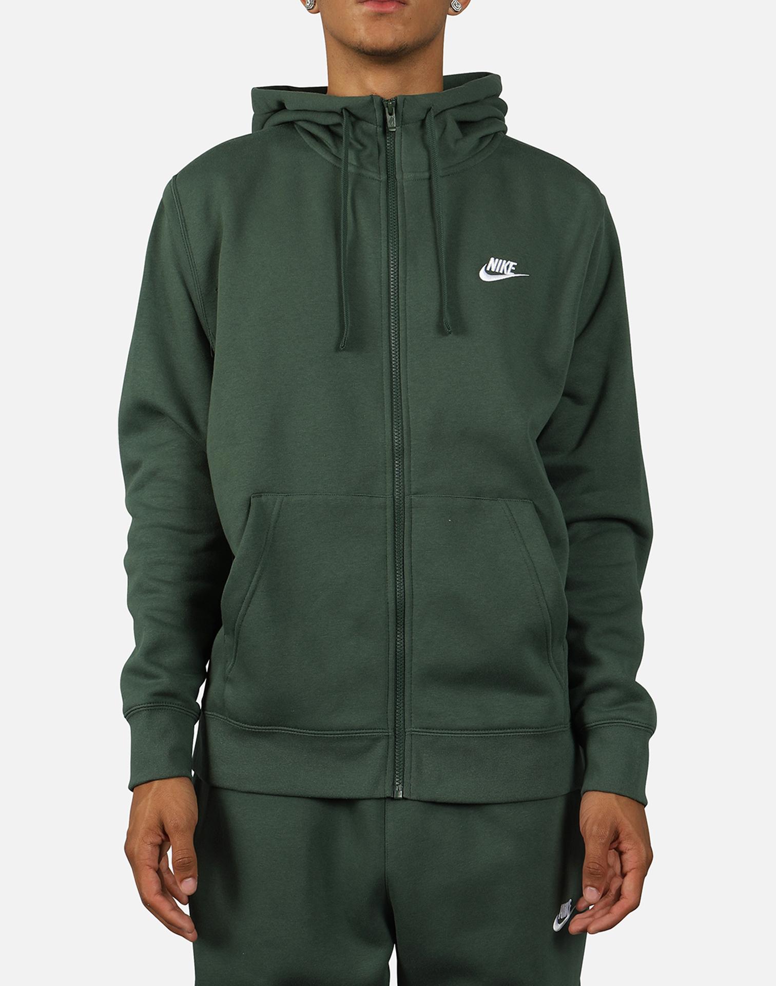  Nike  Nsw Club  Fleece Full zip Hoodie  in Green for Men Lyst