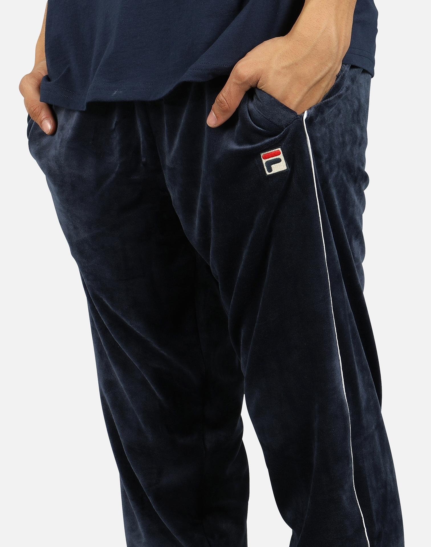 Fila Bounty Velour Pants in Navy (Blue) for Men Lyst