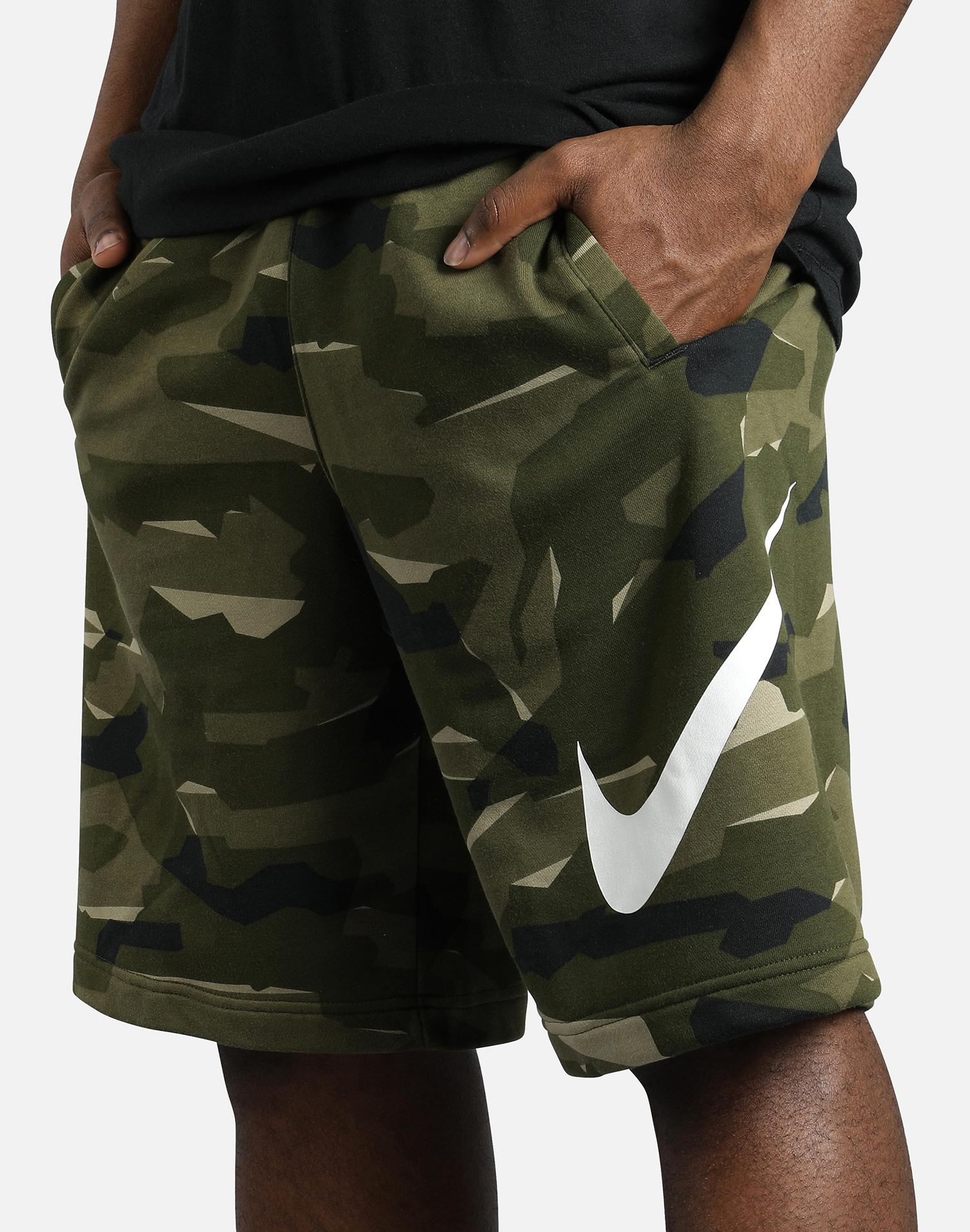 nike club camo shorts