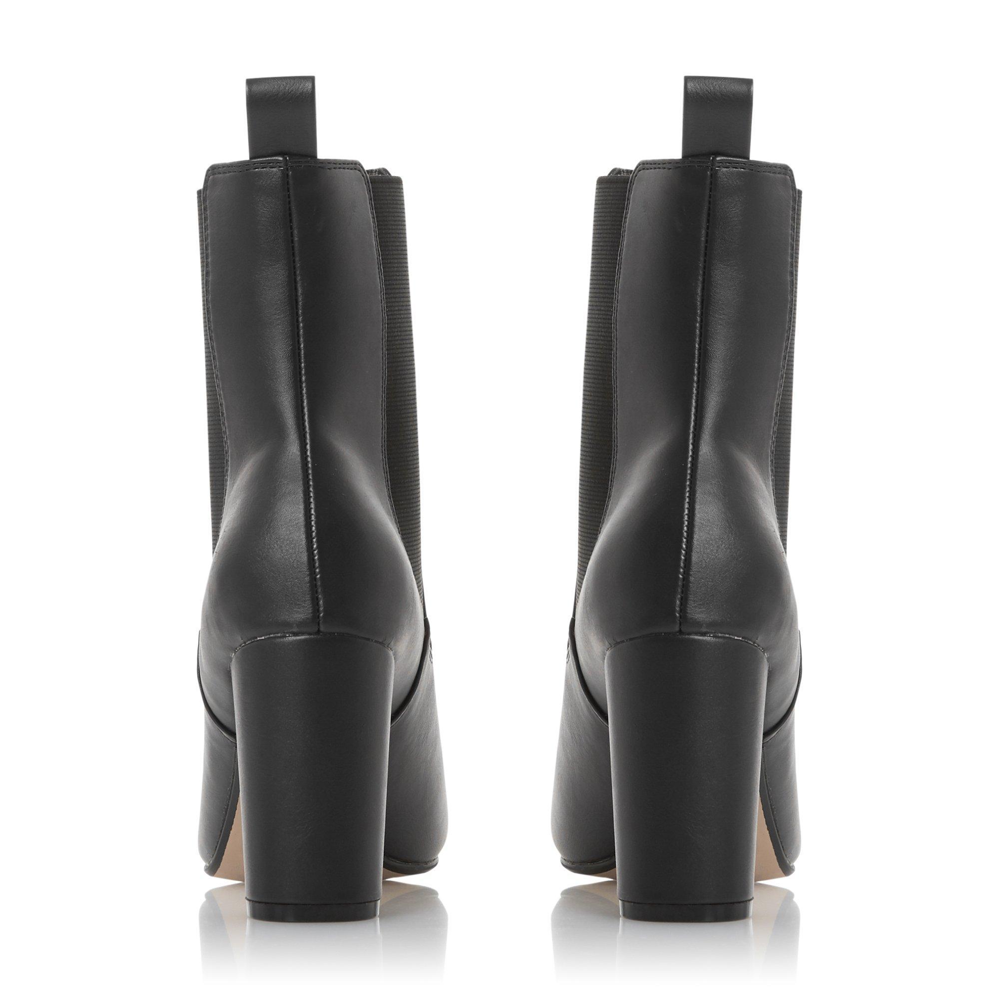 almond toe chelsea boots