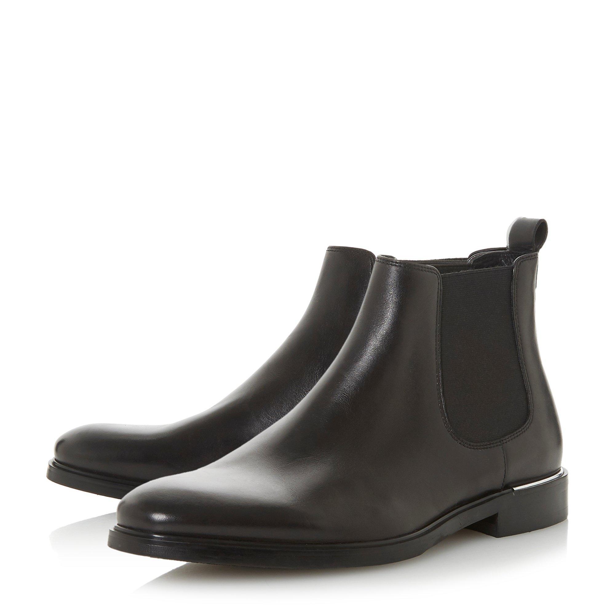 Dune Men's 'manchego' Chunky Sole Chelsea Boots in Black for Men - Lyst