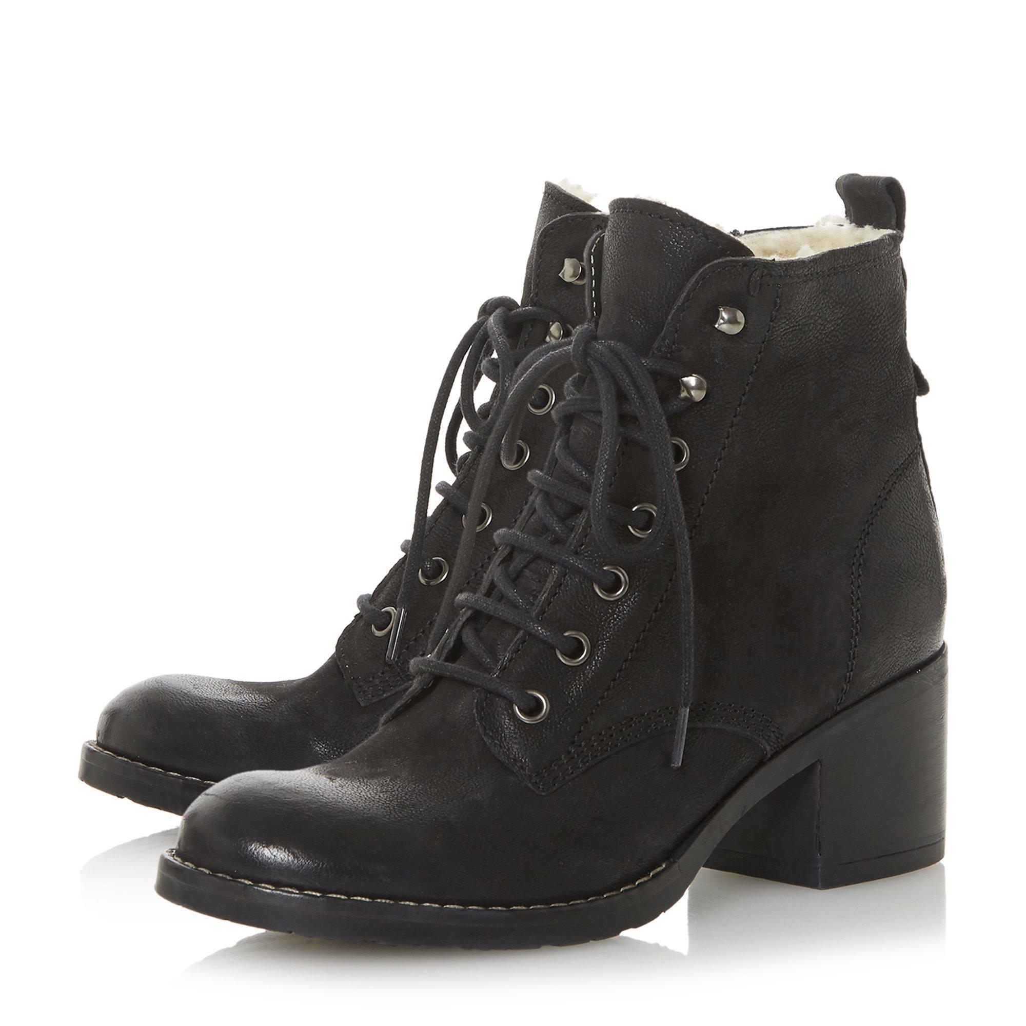 dune patsie d lace up ankle boots