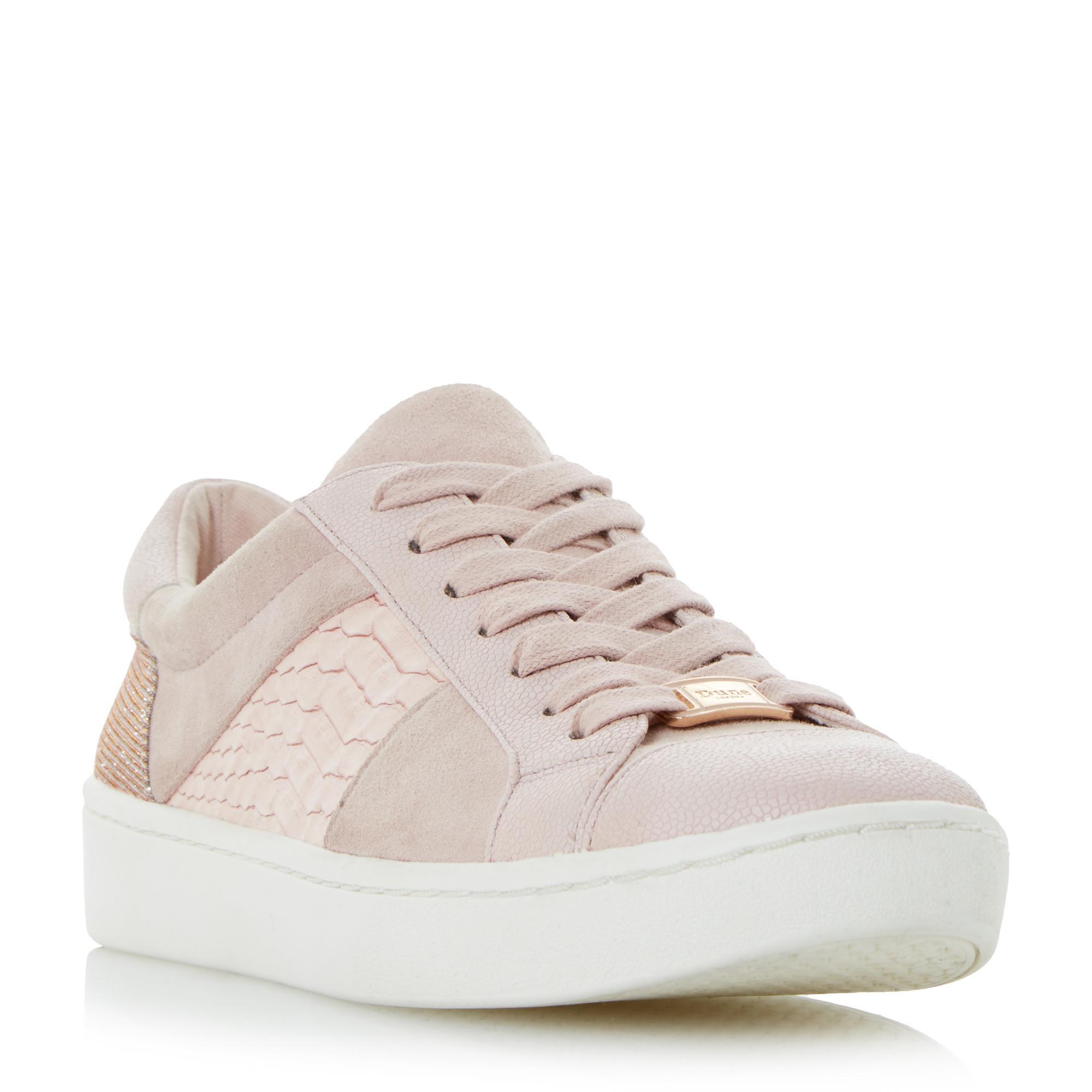 Lyst - Dune Contrast Panel Lace Up Trainer
