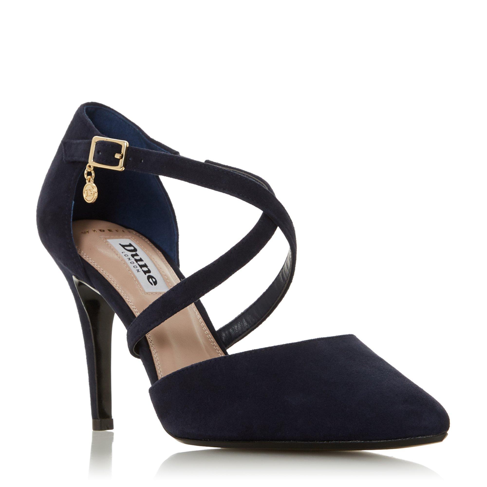 dune navy pumps