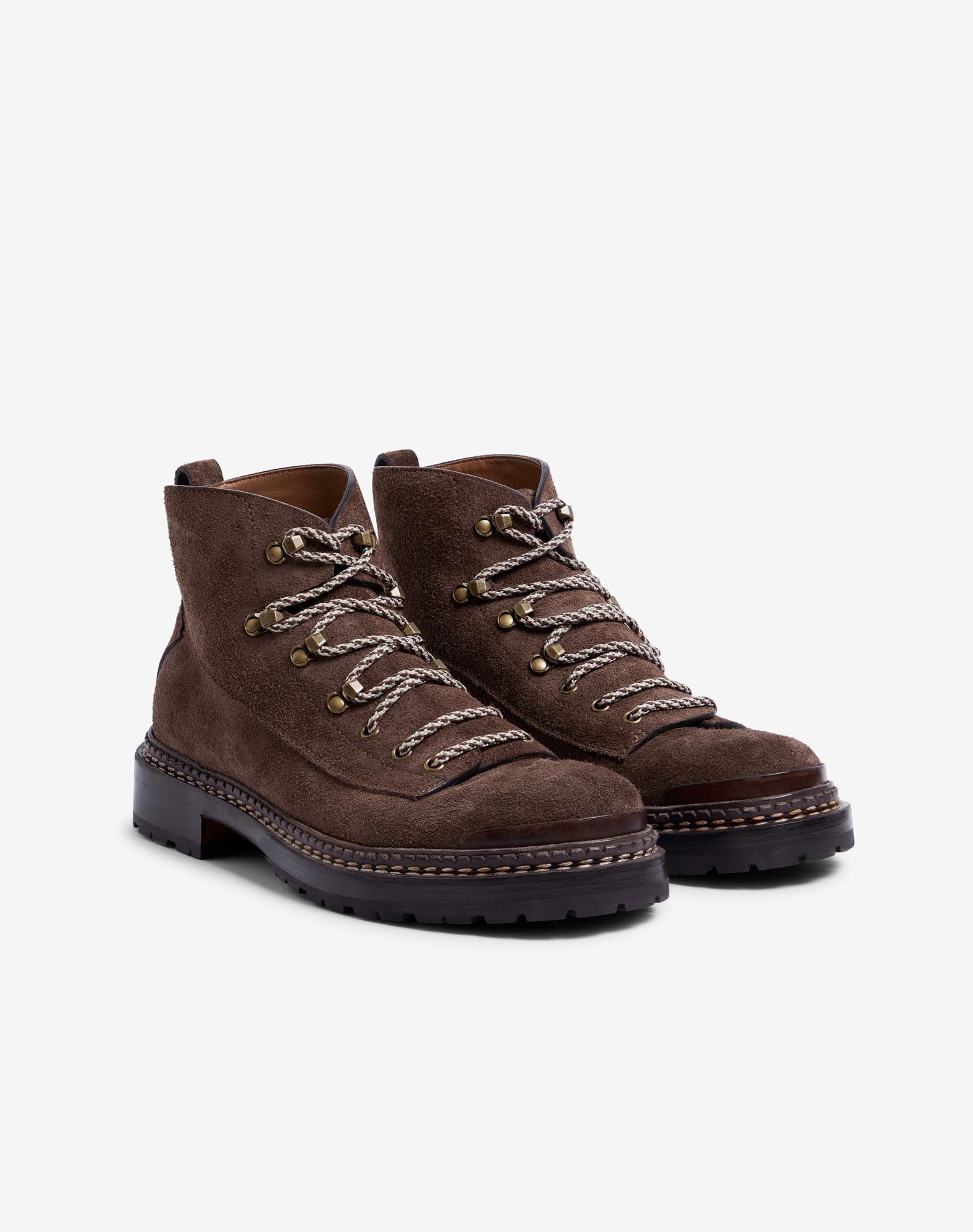 Mens suede hiking boots best sale