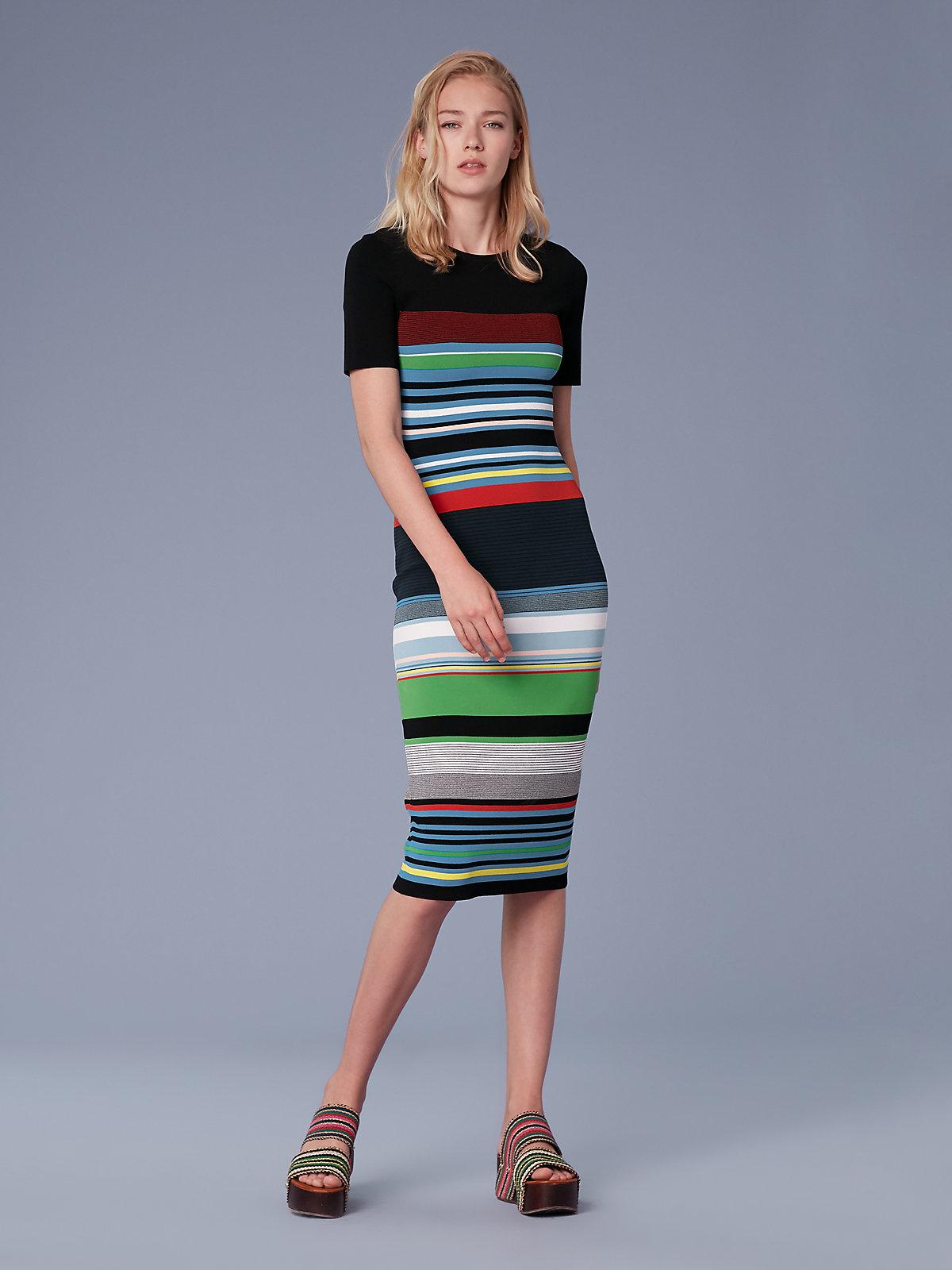 dvf sweater dress