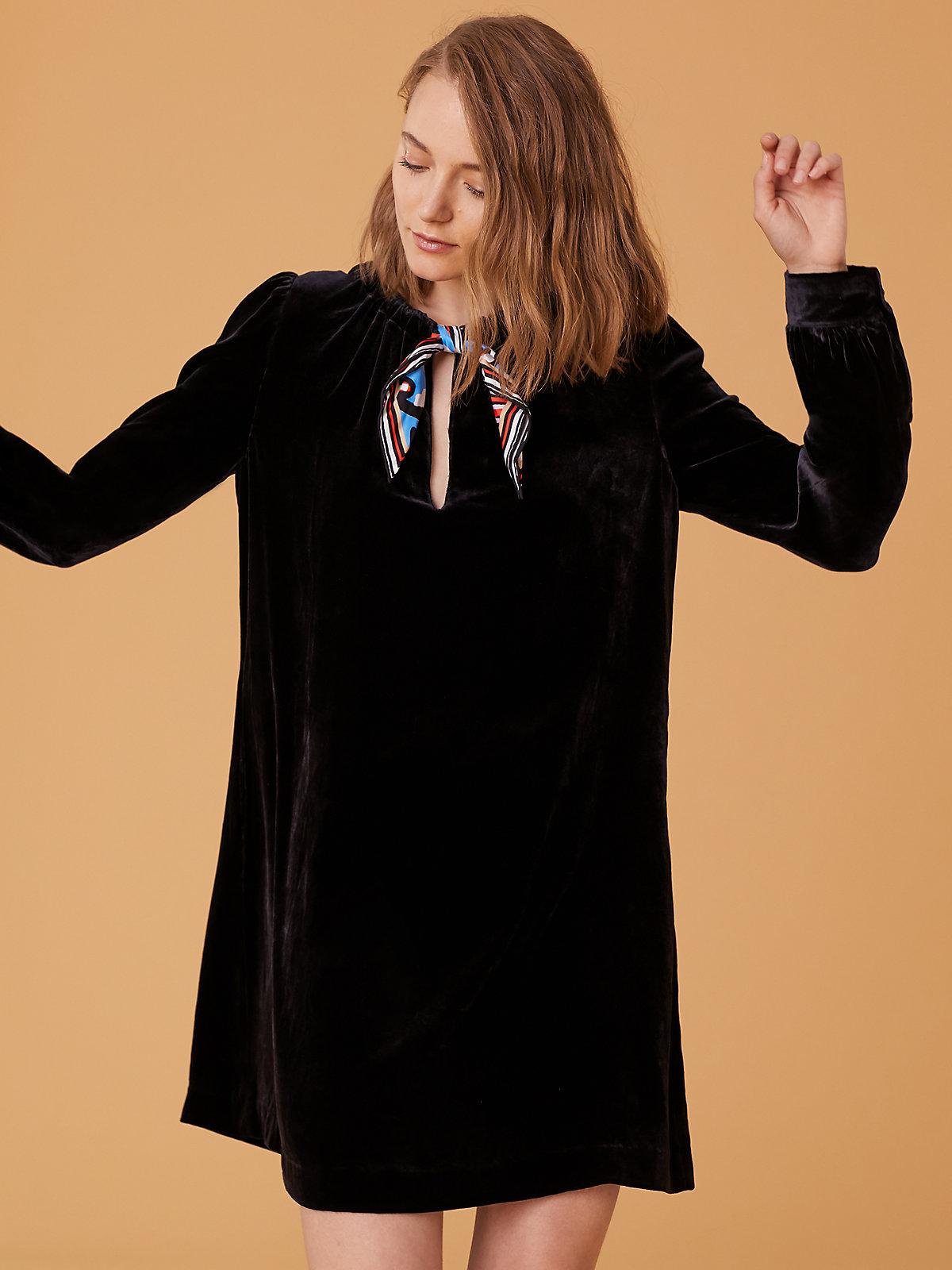 dvf velvet mini dress