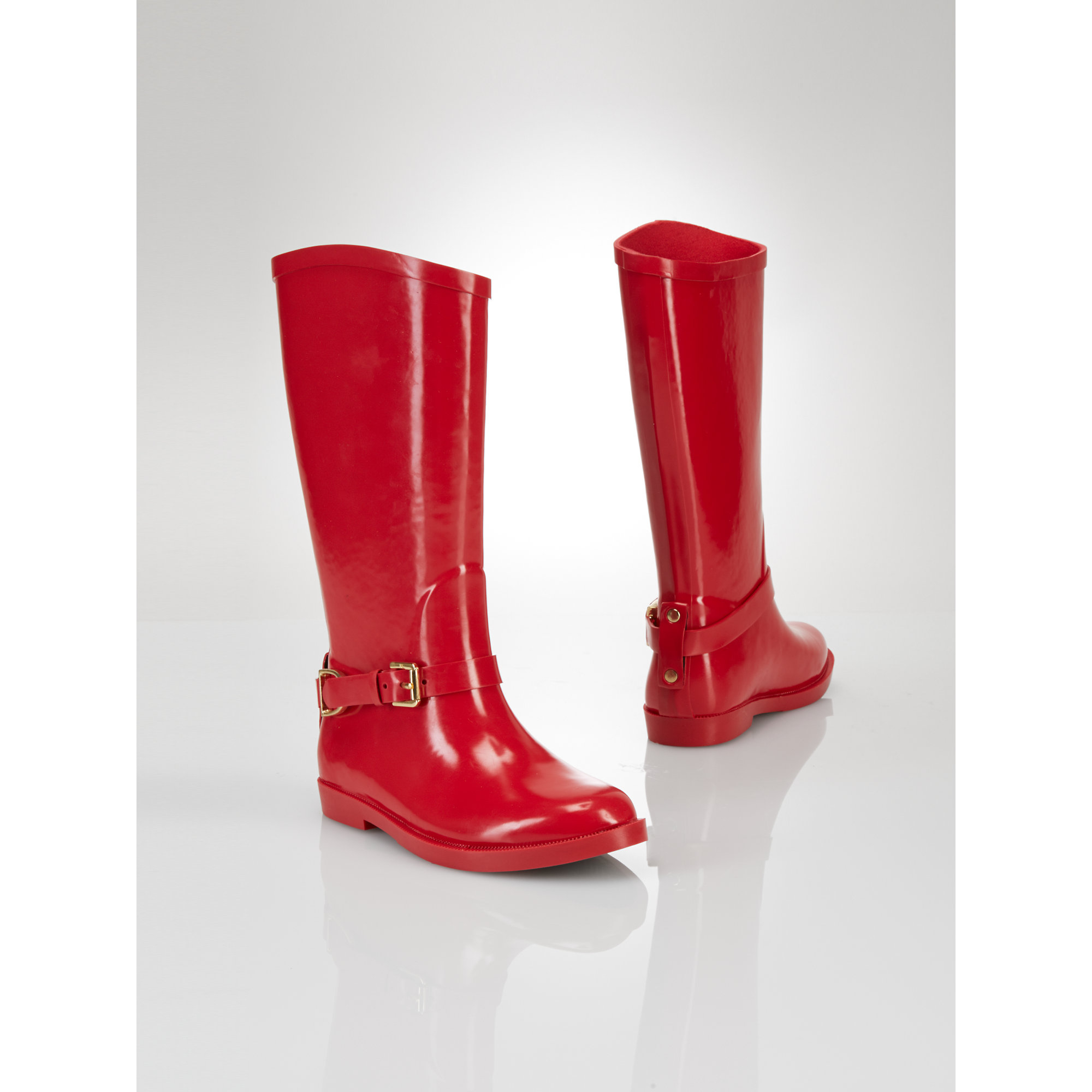 red ralph lauren rain boots