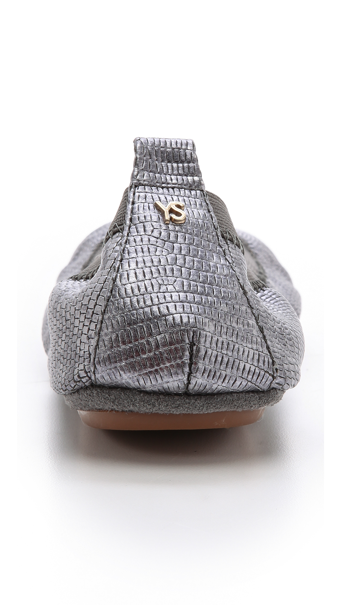 pewter metallic flats