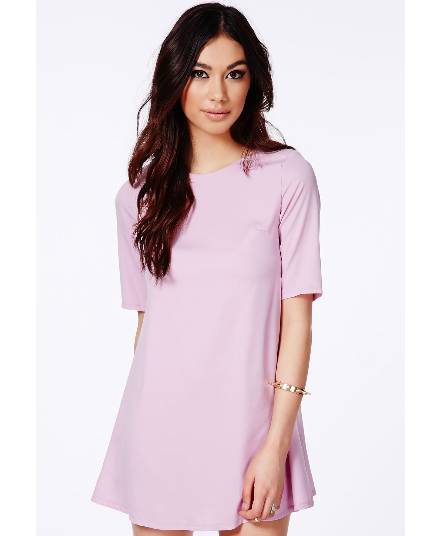 lilac shift dress