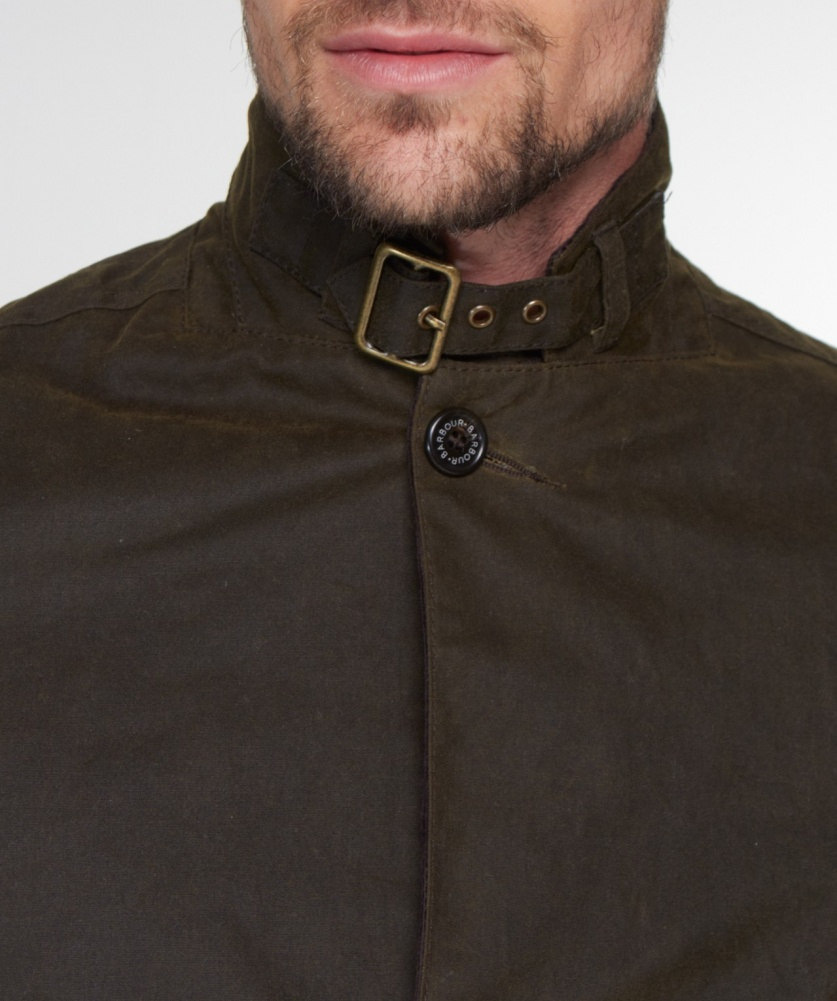 barbour lutz wax jacket navy