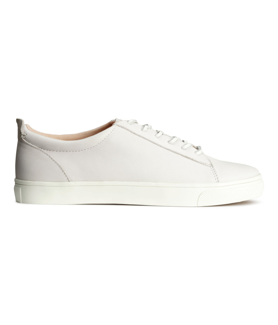 h&m white sneakers