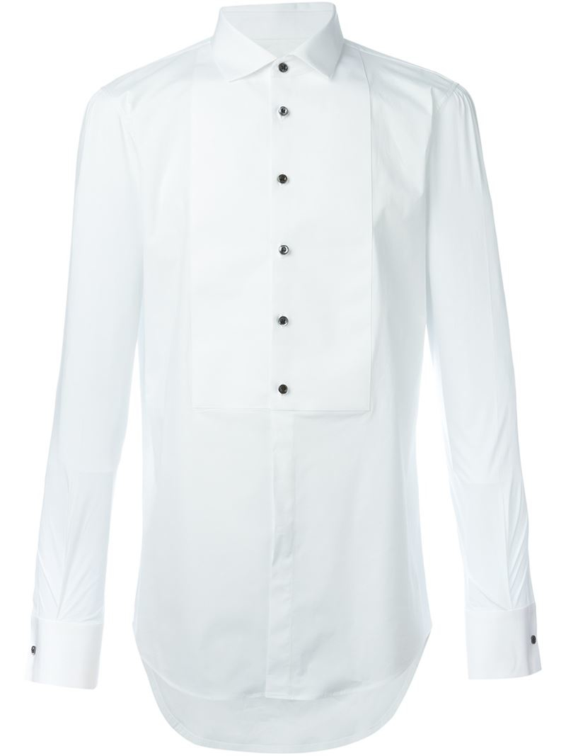 DSquared² Cotton Smoking Shirt in White for Men - Lyst