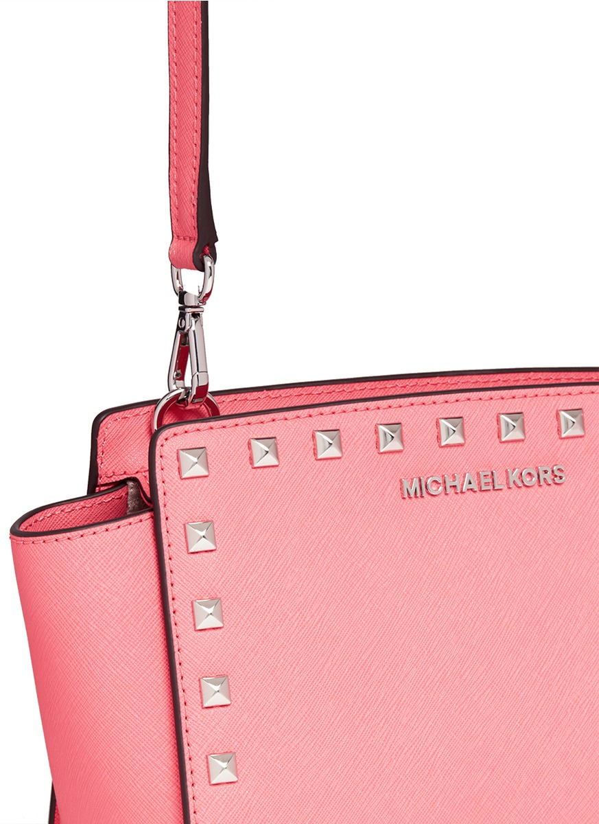 Michael Kors Selma Stud Medium Saffiano Leather michael kors selma stud medium saffiano leather