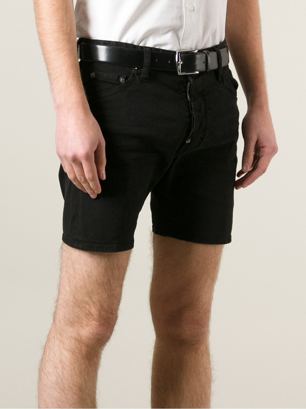 black dsquared shorts