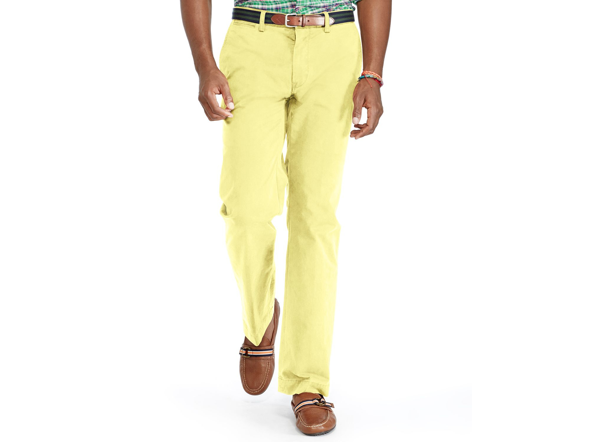 Ralph Lauren Polo Classic-Fit Lightweight Chino Pants in Yellow for Men |  Lyst