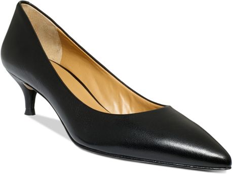 nine west kitten heels black
