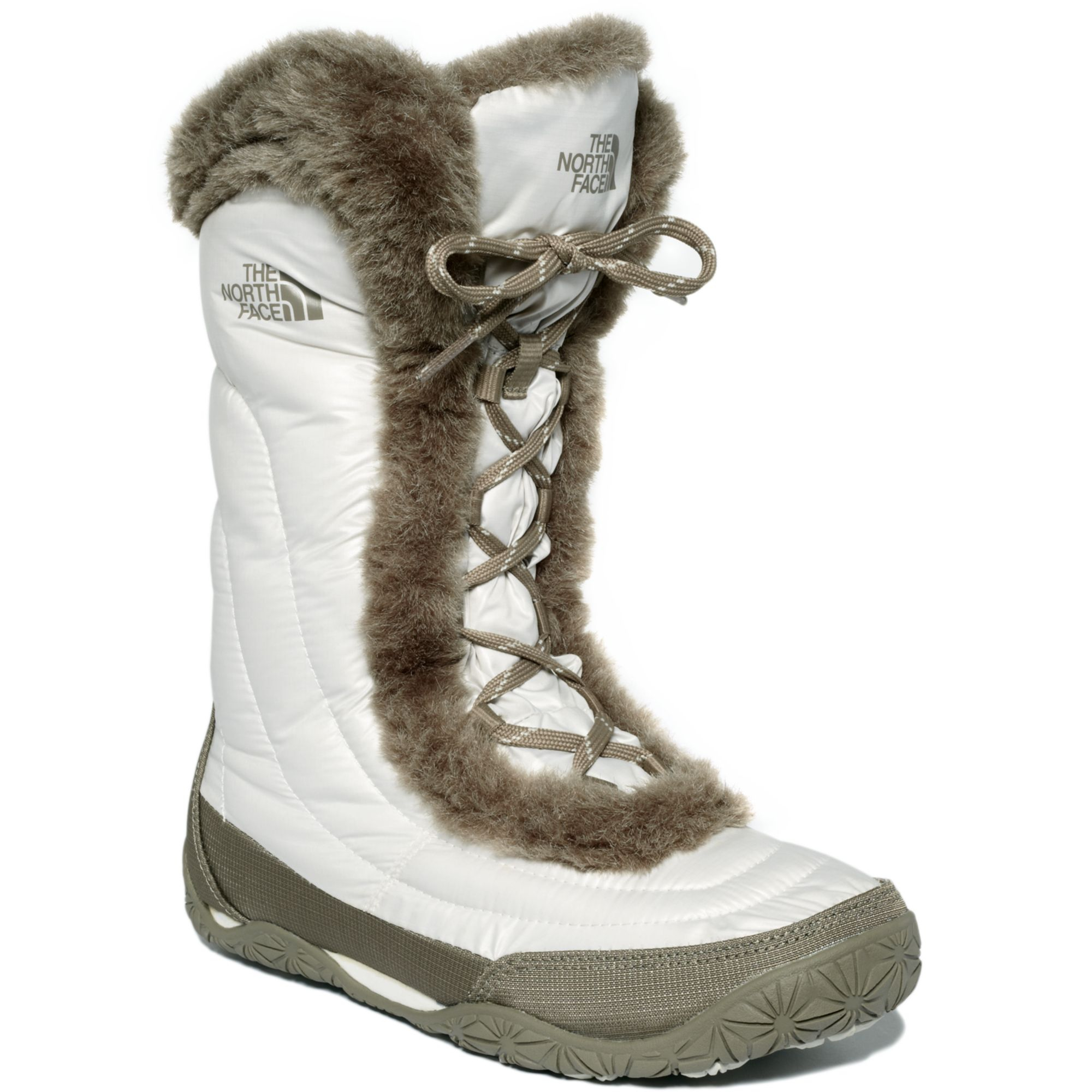 nuptse fur snow boots 
