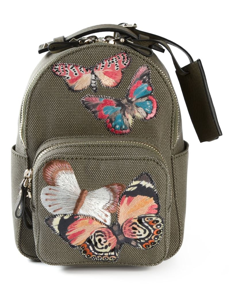 valentino butterfly backpack