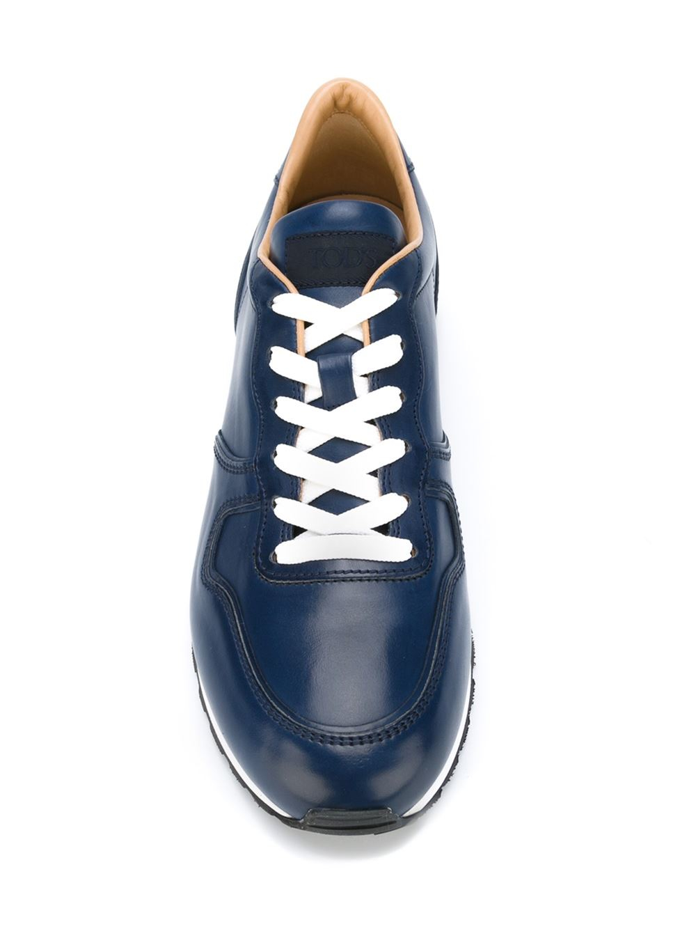 Tod's Leather Low-top Sneakers in Blue for Men - Lyst